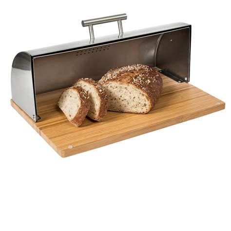 honey-can-do stainless steel bread box|Honey Can Do Stainless Steel Breadbox With .